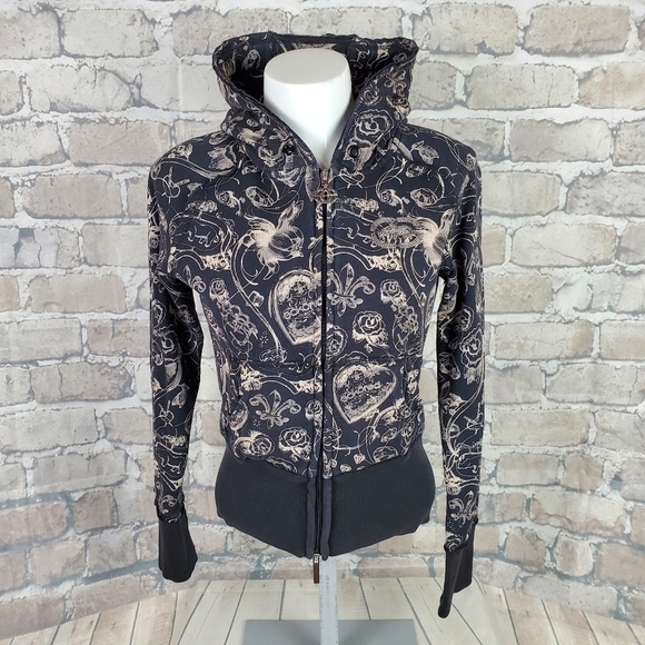 Marc Ecko Tops - Red by Marc Ecko Hoodie Black  Beige Size Medium